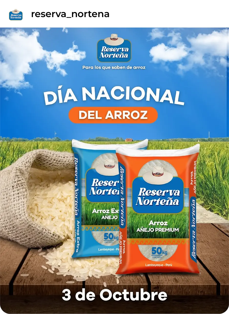 Grilla editorial de contenidos para redes sociales - agencia 3R Core Lima